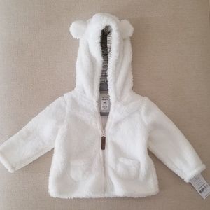 Carter's 9 Month Bear fleece coat